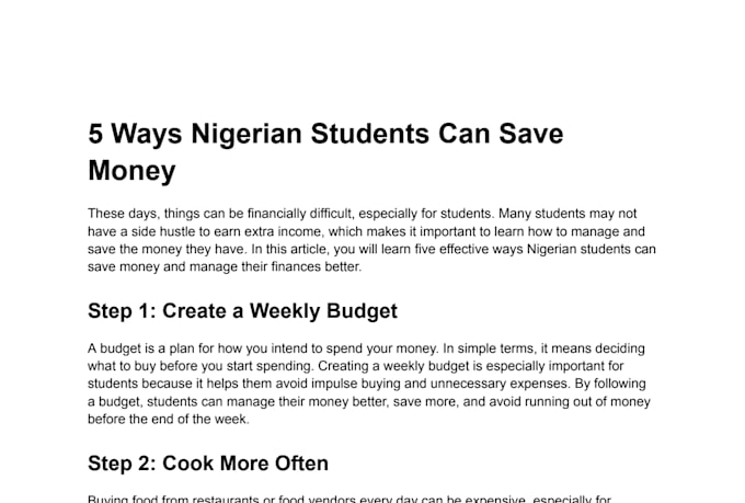blog posts articles and website content